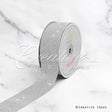 1 1/2" Metallic Taffeta - 25 Yards (Silver)