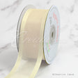 1 1/2" Organza With Satin Edge Ribbon - 25 Yards (Antique White)