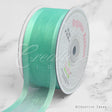 1 1/2" Organza With Satin Edge Ribbon - 25 Yards (Aqua)