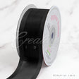 1 1/2" Organza With Satin Edge Ribbon - 25 Yards (Black)