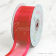 1 1/2" Organza With Satin Edge Ribbon - 25 Yards (Coral)
