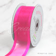 1 1/2" Organza With Satin Edge Ribbon - 25 Yards (Hot Pink)