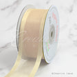 1 1/2" Organza With Satin Edge Ribbon - 25 Yards (Ivory)