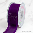 1 1/2" Organza With Satin Edge Ribbon - 25 Yards (Plum)