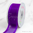 1 1/2" Organza With Satin Edge Ribbon - 25 Yards (Purple)