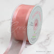 1 1/2" Organza With Satin Edge Ribbon - 25 Yards (Rose Gold)