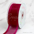 1 1/2" Organza With Satin Edge Ribbon - 25 Yards (Wine)