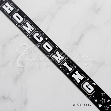 1 1/2" Satin Homecoming Ribbon-21 Feet (Black)