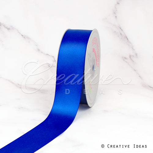 1 1/2" Single Face Satin-50 Yds (Vibrant Blue)