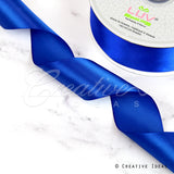 1 1/2" Single Face Satin-50 Yds (Vibrant Blue)