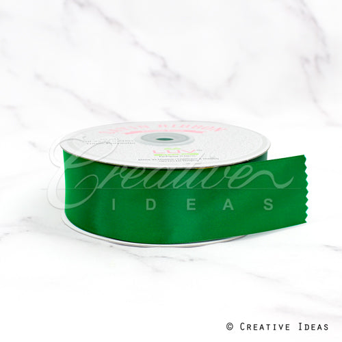 1 1/2" Single Face Satin-50 Yds (Vibrant Green)