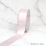 1 1/2" Single Face Satin-50 Yds (Frost Pink)