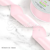 1 1/2" Single Face Satin-50 Yds (Frost Pink)