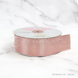 1 1/2" Single Face Satin Ribbon - 50 Yards (Mauve Pink)
