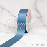 1 1/2" Single Face Satin Ribbon - 50 Yards (Antique Blue)