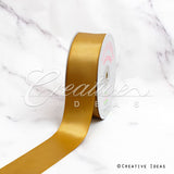 1 1/2" Single Face Satin Ribbon - 50 Yards (Antique Gold)