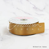 1 1/2" Single Face Satin Ribbon - 50 Yards (Antique Gold)