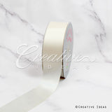 1 1/2" Single Face Satin Ribbon - 50 Yards (Antique White)