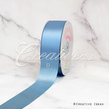 1 1/2" Single Face Satin Ribbon - 50 Yards (Blue Mist)