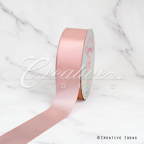 1 1/2" Single Face Satin Ribbon - 50 Yards (Blush)