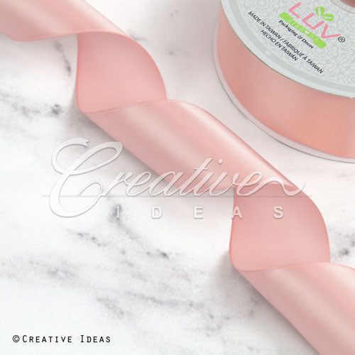 1 1/2" Single Face Satin Ribbon - 50 Yards (Blush)