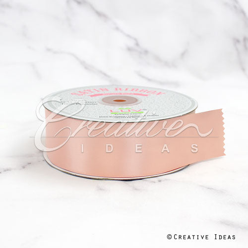 1 1/2" Single Face Satin Ribbon - 50 Yards (Blush)