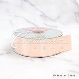 1 1/2" Single Face Satin Ribbon - 50 Yards (Butter Cream)