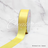 1 1/2" Single Face Satin Ribbon - 50 Yards (Canary)