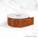 1 1/2" Single Face Satin Ribbon - 50 Yards (Copper)