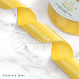 1 1/2" Single Face Satin Ribbon - 50 Yards (Daffodil)