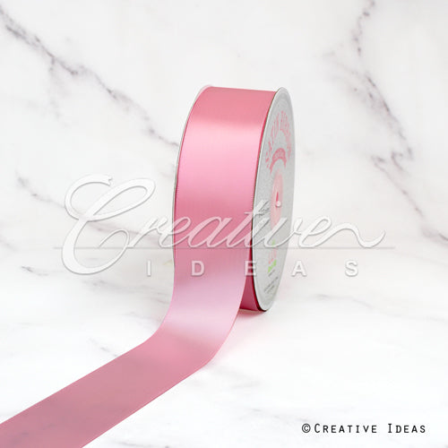 1 1/2" Single Face Satin Ribbon - 50 Yards (Dusty Pink)