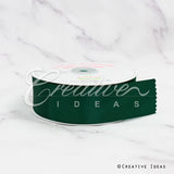 1 1/2" Single Face Satin Ribbon - 50 Yards (Hunter Green)