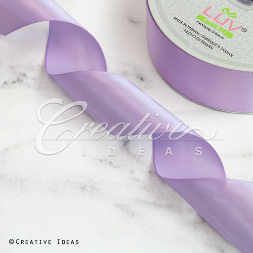 1 1/2" Single Face Satin Ribbon - 50 Yards (Lavender)