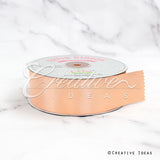 1 1/2" Single Face Satin Ribbon - 50 Yards (Light Peach)