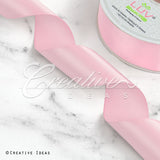 1 1/2" Single Face Satin Ribbon - 50 Yards (Light Pink)
