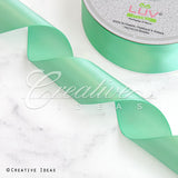 1 1/2" Single Face Satin Ribbon - 50 Yards (Mint Green)