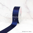 1 1/2" Single Face Satin Ribbon - 50 Yards (Navy Blue)