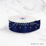 1 1/2" Single Face Satin Ribbon - 50 Yards (Navy Blue)