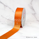1 1/2" Single Face Satin Ribbon - 50 Yards (Orange)