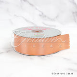 1 1/2" Single Face Satin Ribbon - 50 Yards (Peach)