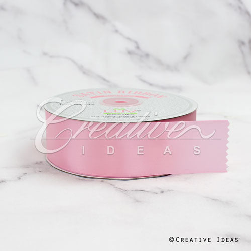 1 1/2" Single Face Satin Ribbon - 50 Yards (Pink)