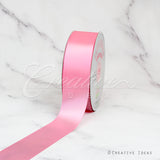 1 1/2" Single Face Satin Ribbon - 50 Yards (Rose)