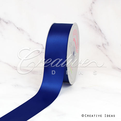 1 1/2" Single Face Satin Ribbon - 50 Yards (Royal Blue)