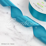 1 1/2" Single Face Satin Ribbon - 50 Yards (Turquoise)