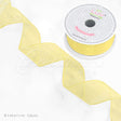 1 1/2" Wired Organza Ribbon - 10 Yards (Canary)