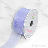 1 1/2" Wired Organza Ribbon - 10 Yards (Lavender)