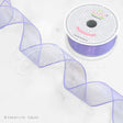 1 1/2" Wired Organza Ribbon - 10 Yards (Lavender)