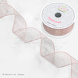 1 1/2" Wired Organza Ribbon - 10 Yards (Toffee)