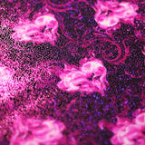 Burning Desire Nylon Spandex Fabric - Pink/Black, Orange/Black, Fire Flame Print, 58/60" Width (1 Yard)