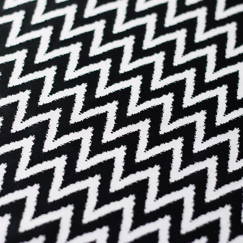 Chevron Foil Nylon Spandex Fabric - Black/White or Rainbow Chevron, 58/60" Width (1 Yard)